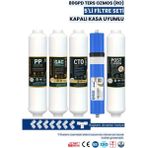 Water Global 5’li Kapalı Kasa Filtre Seti 80 GPD Membran Coconut Post Karbon (Üreticiden)