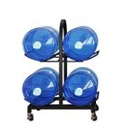 Water Jug Storage Rack,Water Jug RackWater Cooler Jug Rack, Portability Water Jug Stand 2/3 Tier Pure Water Bucket Storage Rack Large Capacity Double Row Placement for Home Kitchen Office (C (Bla