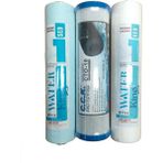 Water King Waterking Su Arıtma Cihazı 3'lü Ön Filtre Seti 1 Mikron Sedient Filtreli (1-2-3 Aşama Filtreleri 3'lü Çift Sediment)