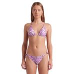 Water Print Kadın Pembe Yüzücü Bikini 007085601