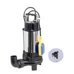 Water Sound V1100DF Kirli Su 1.5 Hp Bıçaklı Drenaj Dalgıç Pompa