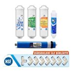 Waterdizayn Kapalı Kasa Su Arıtma Cihazları Için 5'li Inline Filtre Seti