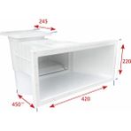 Waterfun Eco Seri Beton Havuz Skimmer Geniş Ağızlı - Beyaz
