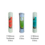 Watergold Açık Kasa Üçlü (3'lü) Ekonomik Filtre Seti (sediment 5 Mic-cto-sediment 1 Mic)