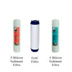 Watergold Açık Kasa Üçlü (3'lü) Ekonomik Filtre Seti (sediment 5 Mic-gac-sediment 1 Mic)