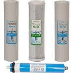WaterGold Su Arıtma 5 ve 1 Micron Tortu, Blok Aktif Karbon ve Membran Filtre