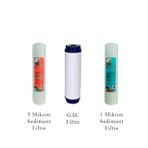Watergold Su Arıtma Açık Kasa Üçlü (3'lü) Ekonomik Filtre Seti (sediment 5 Mic-gac-sediment 1 Mic)
