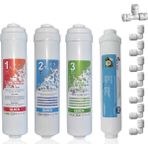 Watermelon Kapalı Kasa 12 Inç Su Arıtma Cihazı Filtresi Inline 4 Aşamalı Set