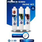Watermelon Premium Seri Kapalı Kasa Su Arıtma Cihazı Yeni N Sf'li 3 Aşamalı Inline 6 Aylık Filtre Seti