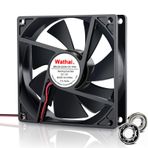 Wathai 9225 92 mm x 25 mm 12V 2Pin Çift Bilyalı Rulman DC Fırçasız Soğutma Kılıfı Fanı