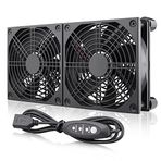 Wathai Yüksek Hava Akımı Yönlendirici Soğutma Fanı Bilgisayar Soğutucu TV Küçük Kutusu DC 5 V USB Güç 120mm 240mm Fan ile Çok Hız Kontrolörü
