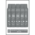 Watsons Fresh Men Pudrasız Deodorant Sprey 5x150ml