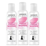 Watsons Invisible Fresh Women 3x150 ml Sprey Deodorant