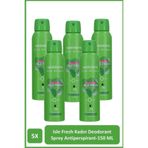 Watsons Isle Fresh Deodorant Sprey Kadın Pudralı 5x150ml