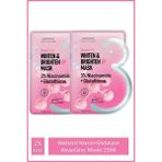 Watsons Niasin+Glutatyon Beyazlatıcı Sıvı Maske 25 ml x 2 3% Niacinamide ile Cilt Aydınlatıcı