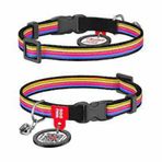 Waudog Qr Pasaportlu 20-30 cm 10 mm Line Kedi Boyun Tasması