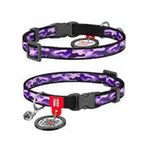 Waudog Qr Pasaportlu 20-30 cm 10 mm Pink Camo Kedi Boyun Tasması
