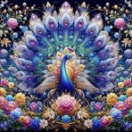 wavaiov Tavus Kuşu Elmas Sanat Boyama Kitleri, Yetişkinler için Yeni Başlayanlar, Hint Tavus Kuşu Çiçekleri Elmas Boyama Kitleri, 5D Kendin Yap Tam Yuvarlak Matkap Boyası, Diamonds Dot Gem Art Craft