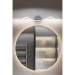 Wave Aplik Gri Renk Modern Tasarım - Hol - Banyo - Mutfak - Salon - Yatak Odası Gün Işığı LED Aplik