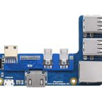 Waveshare Raspberry Pi 3B/B+ adaptörü, Onboard 4-CH USB bağlantı noktası, 100 m Ethernet bağlantı noktası ve HDMI bağlantı noktası, Raspberry Pi 3 Model B/B+ için alternatif, Pi Zero ve Pi Zero 2W