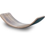 Wavy Board Amerikan Ceviz Laminant Yüzey Mavi Renk Keçeli Denge Tahtası - Açık Mavi