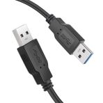 Wawpi USB 3.0 A Fişi üzerine A Fiş Kablosu 10 ft (3 m) Siyah