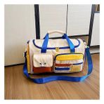 Waxfans Şık Seyahat Çantası -Modern Gezginler Için Şık Crossbody Çantalar (Yurt Dışından) - Mavi - 1 Adet