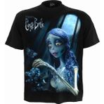 WB Studio - Corpse Bride - Glow in The Dark - Ön Baskı Tişört Siyah - M