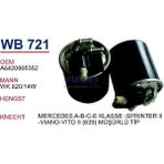 WB721 Mazot Filtresi -Mercedes A-B-C-E Klasse -Sprınter Iı-Viano-Vito Iı (639) Müşürlü Tip