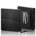 Wbacon DVD Oynatıcı Dizüstü Bilgisayar için Taşınabilir CD Çalar, Harici Sürücü CD Sürücüsü, USB DVD Sürücüsü, DVD Yazıcı, CD ROM Harici CD/DVD Sürücüsü, Masaüstü PC Dizüstü Bilgisayar, Windows Linux