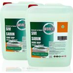Wbrex Vegan Besleyici ve Onarıcı Sıvı El Sabunu 5lt * 2 Beyaz Sabun Kokulu Tüm Ciltler İçin - 10 lt