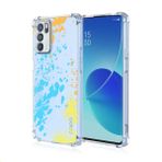 WBWONE Realme GT Neo5 (GT Neo 5) / GT3 / GT 3 için Yumuşak TPU Kılıf, İnce Kaymaz Esnek Koruyucu Darbe Emici Boyalı Baskı Desenli Şeffaf Telefon Kılıfı Tampon (A90)