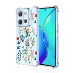 WBWONE VIVO Y36 4G için silikon kılıf, cep telefonu kılıfı ince yumuşak boyalı baskılar TPU yumuşak darbeye dayanıklı şeffaf koruyucu kılıf Cover Bumper hediye (A95)
