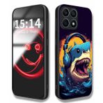 WBWONE Xiaomi 15 Ultra 5G için kılıf, cep telefonu kılıfı yumuşak silikon TPU çerçeve HD baskı desenli kapak ince kılıf, darbeye dayanıklı, çizilmeye karşı dayanıklı koruyucu kılıf - köpek balığı