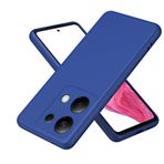 WBWONE Xiaomi Redmi Note 13 PRO 4G için Kılıf / Poco M6 PRO 4G Kılıf, Kumaş Astarlı Yumuşak TPU Silikon TPU Kılıf Çizilmez Darbeye Dayanıklı Koruyucu Kabuk Tampon - Mavi