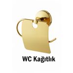 Wc Kağıtlık Tuvalet Kağıtlığı Gold Renk