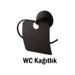 Wc Kağıtlık Tuvalet Kağıtlığı Siyah Renk