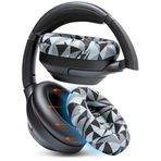 WC SweatZ XM3 - WC tarafından Sony WH1000XM3 için Patentli Koruyucu Earpad Sweat Kılıfları | Sony WH-1000XM3 Kulaklıklar için Silikon Kulak Kılıfları | Ter geçirmez ve Kolay Yıkanabilir | Geo Grey