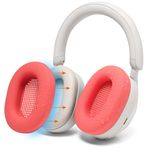 WC SweatZ XM5 - WC tarafından Sony WH1000XM5 için Patentli Koruyucu Kulaklık Kulak Kılıfları | Yalnızca Sony XM5 Kulak Üstü Kulaklıklarla Uyumlu | Ter geçirmez ve Kolayca Yıkanabilir | Kırmızı
