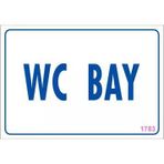 Wc Uyarı Levhası 17,5x25 Kod1783