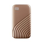 WD 1TB My Passport SSD - Taşınabilir SSD, 1050MB/s'ye kadar Okuma ve 1000MB/s Yazma Hızları, USB 3.2 Gen 2 Desteği - Altın