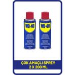 WD-40 Çok Amaçlı Pas Sökücü ve Yağlayıcı Sprey - Metal Yüzeyler İçin 2 Adet 200 ml