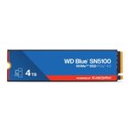 WD Blue 4TB SN5100 NVMe SSD - M.2 2280, PCIe Gen 4.0, Dahili Katı Hal Sürücüsü - 6.900MB/s'ye Kadar Okuma Hızı, PC/Dizüstü Bilgisayarlar için Yükseltme Depolama Alanı - WDS400T5B0E