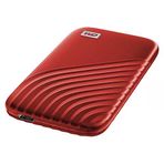 Wd My Passport SSD 500 GB Mobil SSD Depolama (Nvme Teknolojisi, Usb-C ve USB 3.2 Gen-2 Uyumlu, 1050 Mb/s Okuma, 1000 Mb/s Yazma) Kırmızı