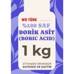 WD Türk 1 kg Saf Katkısız Borik Asit %100 Saf Kristal Formda Temizlik Ürünü