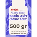 WD Türk 500 gr Borik Asit Katkısız ve Saf Ürün Temizlikte Etkili Kristal Formda