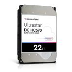 Wd Ultrastar, Wuh722222ale6l4, 3.5", 22Tb, 512Mb, 7200 Rpm, 7/24 Enterprise, Data Center-Güvenlik-Nas-Server, Hdd (