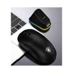 WD157 Manyetik Şarjlı Bt+2.4ghz 1600DPI Ultra Hafif Şarjlı Kablosuz Oyuncu Mouse Oyuncu - Siyah