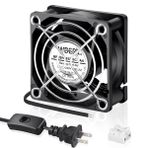 Wderair EC 60 mm x 25 mm Eksenel Soğutma Fanı AC 110 V 120 V 220 V 240 V Çift Bilyalı Kendin Yap Soğutma Havalandırması için Küçük Egzoz Projeleri