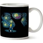 We Are All Mad In A Starry Night Alice In Wonderland Iki Tarafı Baskılı Kupa Bardak